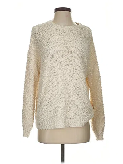 Pre-owned Hayden Pullover Sweater In White