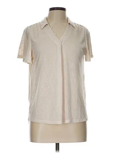 Pre-owned Hayden Short Sleeve Blouse In Ivory