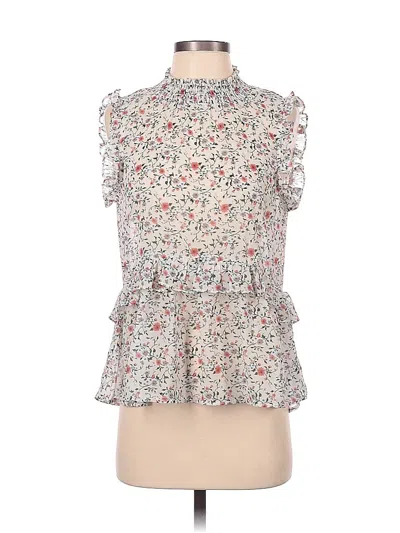 Pre-owned Hayden Short Sleeve Blouse In White