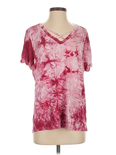 Pre-owned Hayden Short Sleeve T-shirt In Burgundy