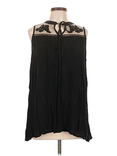Pre-owned Hayden Sleeveless Blouse In Black