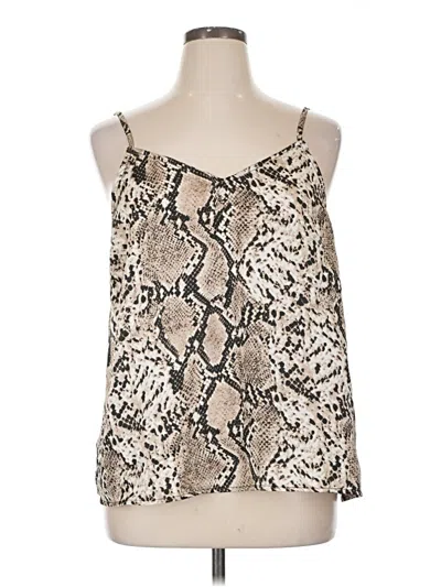 Pre-owned Hayden Sleeveless Blouse In Brown