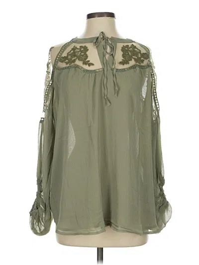 Pre-owned Hayden Sleeveless Blouse In Green