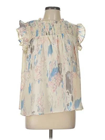Pre-owned Hayden Sleeveless Blouse In Ivory