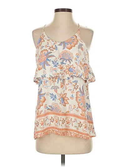 Pre-owned Hayden Sleeveless Blouse In Orange