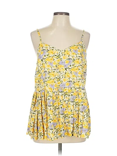 Pre-owned Hayden Sleeveless Blouse In Yellow