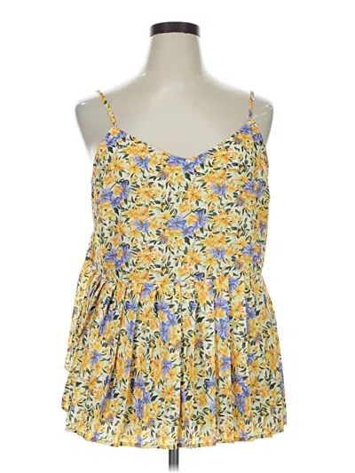 Pre-owned Hayden Sleeveless Blouse In Yellow