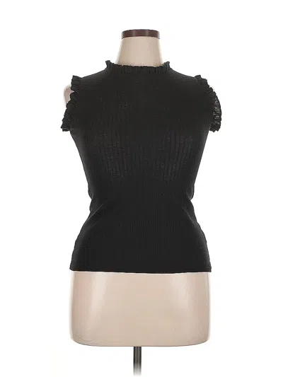 Pre-owned Hayden Sleeveless Top Black High Neck Tops