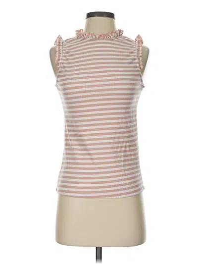Pre-owned Hayden Sleeveless Top Pink Halter Neckline Tops