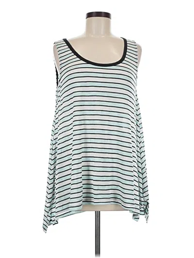 Pre-owned Hayden Sleeveless Top Teal Scoop Neck Tops