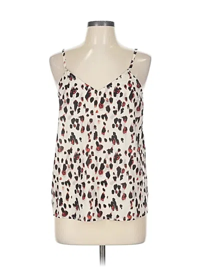 Pre-owned Hayden Tank Top Ivory Halter Neckline Tops In White