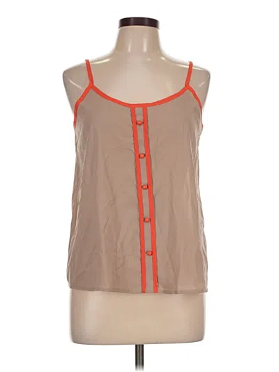 Pre-owned Hayden Tank Top Tan Square Neckline Tops