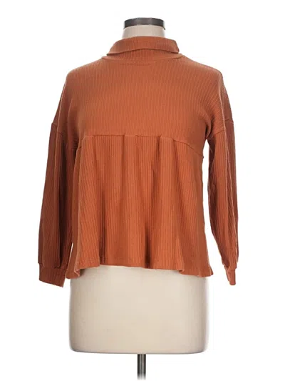 Pre-owned Hayden Turtleneck Sweater In Brown