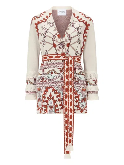 Hayley Menzies Patterned Belted Cardigan