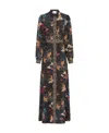 Hayley Menzies Graphic-print Silk Dress In Black