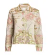 Hayley Menzies Women's Lotus Carpet Metallic-jacquard Jacket In Ivory