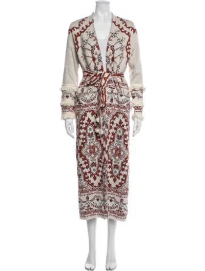 Pre-owned Hayley Menzies Patterned Coat In Multicolor