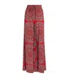 Hayley Menzies Silk Dalton Wide-leg Trousers In Red