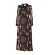 Hayley Menzies Silk Dylan Midi Dress In Black