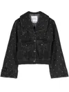 Hayley Menzies Studded Denim Jacket In Black
