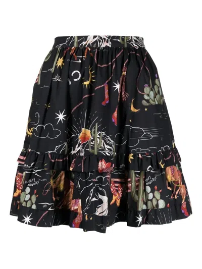 Hayley Menzies Sundance Mini Skirt In Black