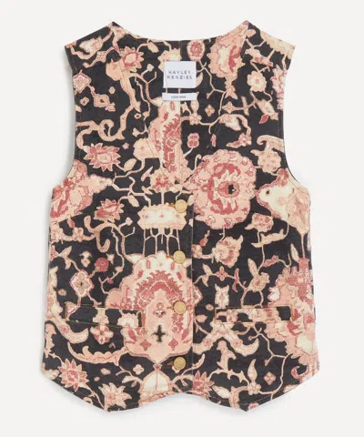 Hayley Menzies Women's Black Desert Loom Waistcoat In Brown
