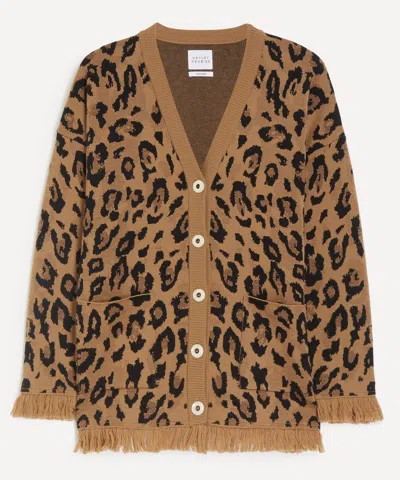 Hayley Menzies Women's Cosmic Cat Knitted Cardigan In Brown