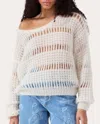 Hayley Menzies Women's Gwen Open-knit Mohair Blend Sweater In White