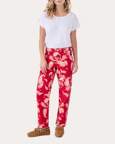 Hayley Menzies Women's Jimi Straight-leg Jeans In Red