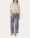 Hayley Menzies Women's Lotus Carpet Metallic-jacquard Jacket In Neutrals
