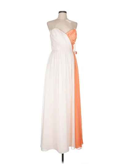 Pre-owned Hayley Paige Occasions Cocktail Dress In Orange