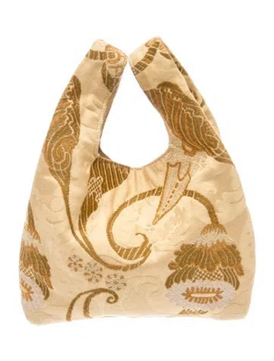 Pre-owned Hayward Canvas Top Handle Bag In Neutrals