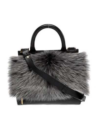 Pre-owned Hayward Leather Top Handle Bag In Gray