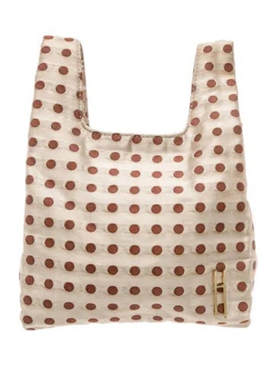 Pre-owned Hayward Satin Top Handle Bag In Neutrals