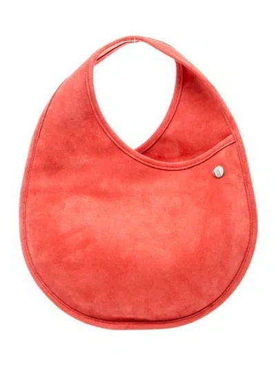 Pre-owned Hayward Suede Top Handle Bag In Red