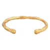 Haze & Glory Men's Bones Bangle - Gold In Gold
