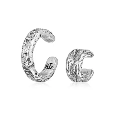 Haze & Glory Men's I Like It Rough Ear Cuff In Gray