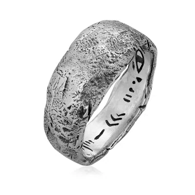 Haze & Glory Men's Secret Spot Ring In Gray