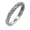 Haze & Glory Men's Silver Coconut Society Stacking Ring In Silver