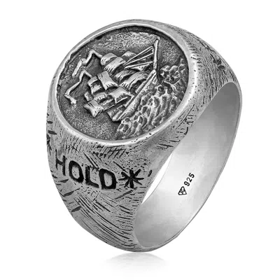 Haze & Glory Men's Silver Hold Fast Ring
