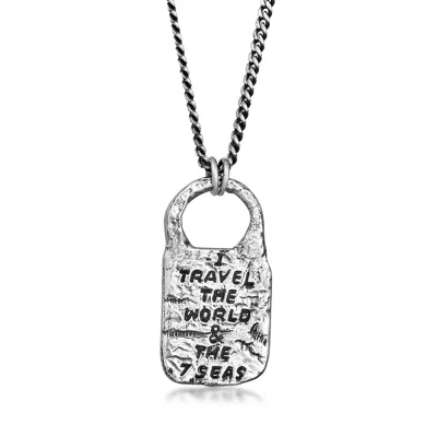 Haze & Glory Men's Silver Seven Seas Necklace
