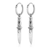 Haze & Glory Men's Silver The Dagger Hoop Earrings In Silver