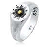 Haze & Glory Men's Silver The Sun Lovers Ring In Silver