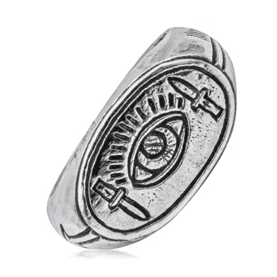 Haze & Glory Men's The Eye Ring In Gray