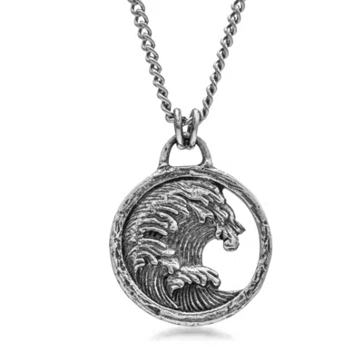 Haze & Glory Men's Tide Necklace In Gray