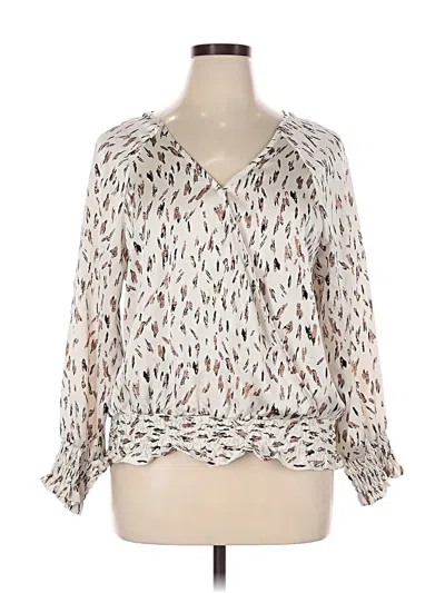 Pre-owned Hazel 3/4 Sleeve Blouse In Ivory