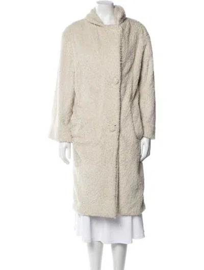 Pre-owned Hazel Brown Faux Fur Jacket In Neutral