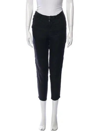 Pre-owned Hazel Brown Skinny Leg Pants In Black