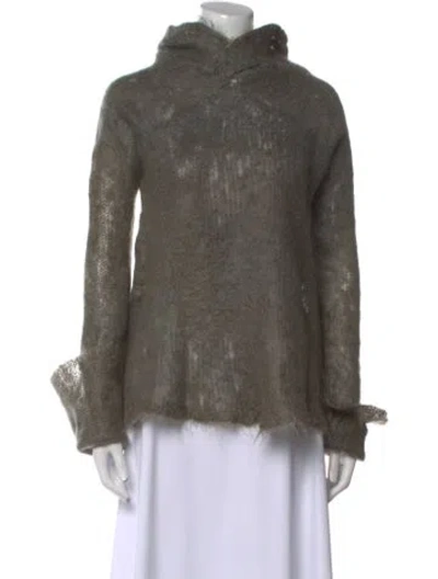 Pre-owned Hazel Brown Wool Crew Neck Sweater In Green