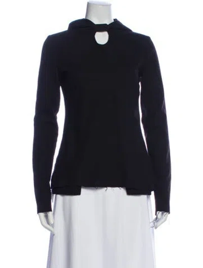 Pre-owned Hazel Brown Wool Crew Neck Top In Blue